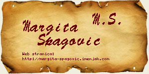 Margita Špagović vizit kartica